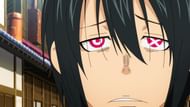 Benimaru Shinmon's eyes as seen in the Fire Force anime (Image via David Productions)